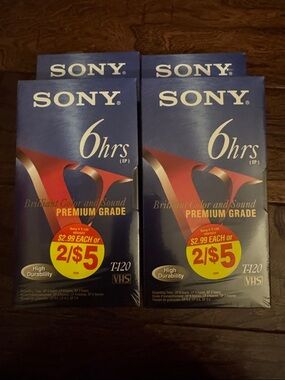 Sony T-120 VHS Premium Grade - Blue